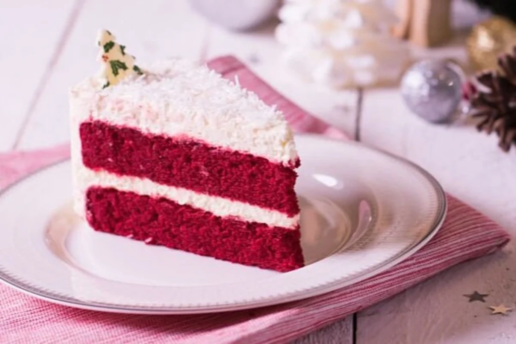 Red velvet cake with ginger